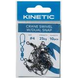 Fiskesæt Kinetic Crane Swivel W/Dual Snap #4 10-pack