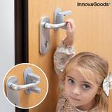 Dørhåndtag InnovaGoods Sikkerhedslås til dørhåndtag Dlooky 2 enheder