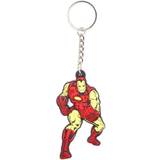 Marvel Comics Iron Man Fighting Pose Rubber Keychain - Red/Gold