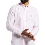 French Connection Herre Skjorter French Connection Long Sleeve Oxford Shirt - Pink