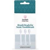 Tandbørstehoveder Spotlight Oral Care Sonic Replacement Heads 3-pack