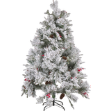 Kunstigt juletræ Beliani Kunstigt Juletræ Hvid Juletræ