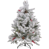 Kunstigt juletræ Beliani Kunstigt Juletræ Hvid Juletræ