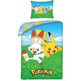 Pokemon sengetøj Halantex Pokemon sengetøj - Scorbunny & Pikachu 140x200cm