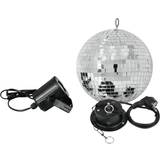 E27 Lamper Eurolite Mirror ball Spejlkugle Set 20cm with LED spot