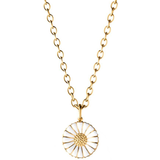 Georg jensen daisy vedhæng Georg Jensen Daisy Large Necklace - Gold/White