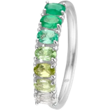 Peridoter Ringe Mads Z Poetry Ring - Silver/Green/Transparent