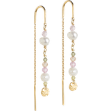 Grøn - Vielsesringe Smykker ENAMEL Copenhagen Sofia Earring - Gold/Pearls