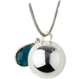 Bola Charms & Vedhæng Bola Pregnancy Charm Pendant - Silver/Blue