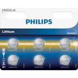 Philips Batterier - Knapcellebatterier Batterier & Opladere Philips batteri cr2032 6-pak