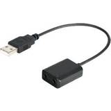 2.0 - 3,5 mm Kabler Boya USB A-2x3.5mm M-F