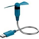 Blå Bordventilatorer RealPower Wentylator USB mini