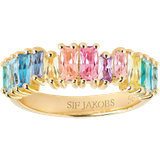Ringe Sif Jakobs Antella Piccolo Ring - Gold/Multicolour