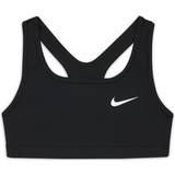XL Undertøj Nike Kid's Swoosh Sports Bra - Black/White (DA1030-010)
