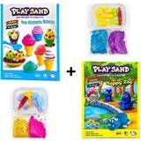 Magisk sand Kinetic Sand Happy Zoo + Ice Cream