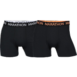Marathon Herre - XXL Underbukser Marathon Microfiber Tights Men 2-pack - Black