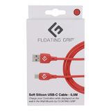 Floating Grip Spil tilbehør Floating Grip 0,5M Silicone USB-C Cable Red