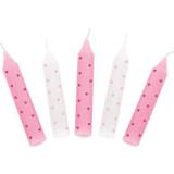 Goki Festartikler Goki Fødselsdagslys Pink prikker