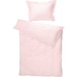 Rød Tekstiler Turiform sengetøj 100x140 cm - Ensfarvet lyserødt sengetøj sengesæt