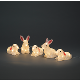 IP44 - Pink Julebelysning Konstsmide Kaniner Julelampe