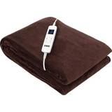 Brun Massage- & Afslapningsprodukter Noveen Electric blanket EB655 Brown super soft 180x130cm **