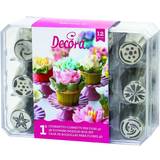 Sprøjteposer & Tyller Decora Tylsæt 3D blomster No. 1 Tyllesæt