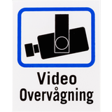 Informationsskilte Deltaco Video Surveillance Sign 8x10cm 2-pack