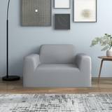 Møbelbetræk vidaXL elastisk sofabetræk polyesterjersey Sofabetræk Grå