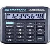Pocket calculator Donau calculator TECH pocket calculator, 8 digits. display, dim. 97x60x11 mm, black