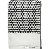 Håndklæder Mette Ditmer Grid Badehåndklæde Sort, Beige (70x140cm)