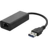 Deltaco Netværkskort & Bluetooth-adaptere Deltaco USB3-GIGA5