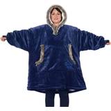 One Size - Polyester Overdele Snug Rug Eskimo Hoodie - Navy Blue