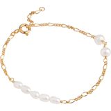 Smykker ENAMEL Copenhagen Perla Figaro Bracelet - Gold/Pearls