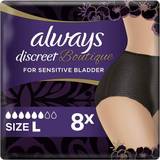 Always Inkontinensbeskyttelser Always Discreet Boutique Underwear Incontinence Pants Plus Large Black Sensitive Bladder, Locks