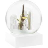 Hvid - Kunstharpiks Globusser Cool Snow Globes Paris White Globus 10cm