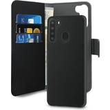 Puro Covers med kortholder Puro Detachable 2-In-1 Wallet Case for Galaxy A21