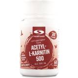 Hjerner Aminosyrer Healthwell Acetyl L-Carnitin, kapsler 60 stk