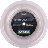 Hvid Badmintonstrenge Yonex Exbolt 65 200M White