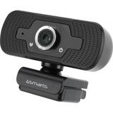 Webcam med mikrofon 4smarts C1 Full HD Universal Webcam 1080p/30fps m. Mikrofon Sort