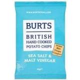Snacks Burts British Hand Cooked Potato Chips Sea Salt & Malt Vinegar 40g