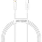 Baseus Hvid - USB-kabel Kabler Baseus Superior Fast Charge USB-C kabel, 20W, 0.25m Hvidt