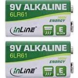 InLine Alkalisk Batterier & Opladere InLine Alkaline High Energy Battery – 9 V Block 6LR61-2 Blister, 01299