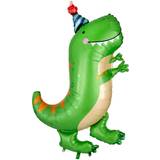 Amscan Dinosaur med hat folie ballon