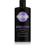 Syoss Silvershampooer Syoss Schwarzkopf Blonde & Silver Hair shampoo against yellow
