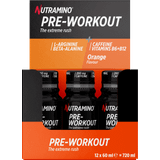 Flydende Pre Workout Nutramino Pre-Workout Shots Orange 60ml 12 stk