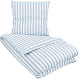 Borg Living Stribet sengetøj Stripes Dynebetræk Blå (210x150cm)