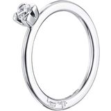 VS (1-2) Smykker Efva Attling Love Bead Wedding Ring (0.19ct) - White Gold/Diamond