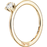 VS (1-2) Smykker Efva Attling Love Bead Wedding Ring (0.19ct) - Gold/Diamond
