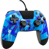 Blå Gamepads Gioteck VX4 Wired Controller For PS4 Blue