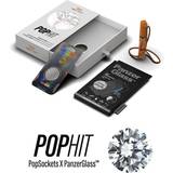 Popsocket PanzerGlass iPhone 12 12 Pro PopHit Bundle Skærmbeskyttelse, PopSocket Swarovski & Spray